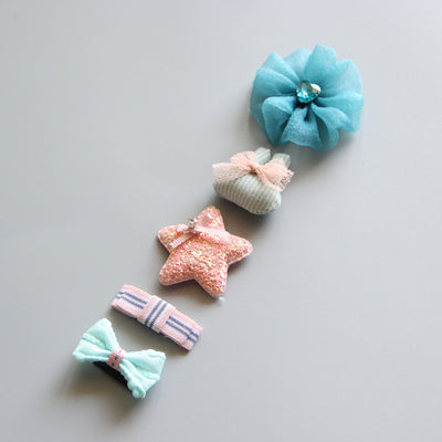 Set de 5 Diademas Princesa para Bebé con Horquillas Decorativas - Image 8