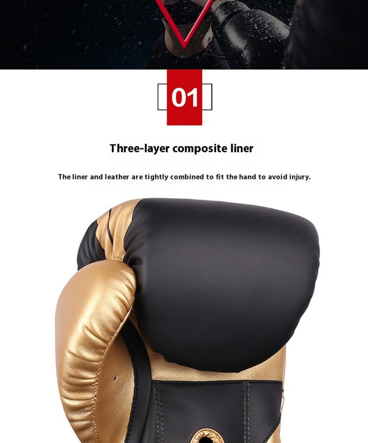 Guantes de Boxeo Profesional Sanda para Combate y Competencia - Image 25