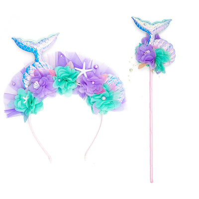 Diadema de Cola de Sirena Infantil con Accesorios Mágicos - Image 6