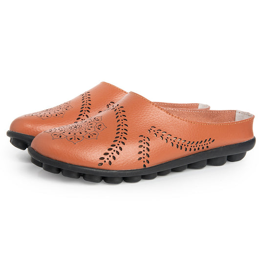 Zapatos de Cuero Casual para Mujer - Diseño Liso y Versátil - Image 12