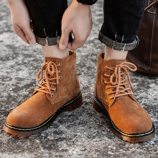 Botas Altas Estilo Británico - Calzado de Trabajo Casual Tallas Grandes - Image 9