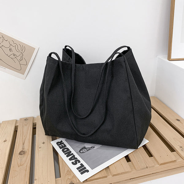 Bolsa de Compras Artística de Lona Grande con Capacidad Amplia - Image 6