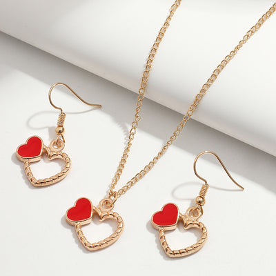 Conjunto de Aretes y Collar con Estrella de Cinco Puntas y Piña - Diseño Moderno - Image 11