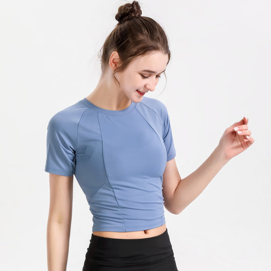 Playera de Yoga Transpirable de Manga Corta para Mujer - Image 10