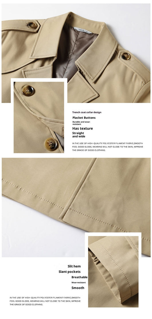 Gabardina de Negocios Juvenil Premium - Corte Clásico Solapa Italiana - Image 20