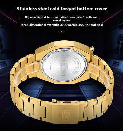 Reloj de Pulsera Multifunción Retro con Correa de Acero Inoxidable - Image 15