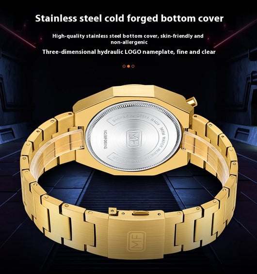 Reloj de Pulsera Multifunción Retro con Correa de Acero Inoxidable - Image 15