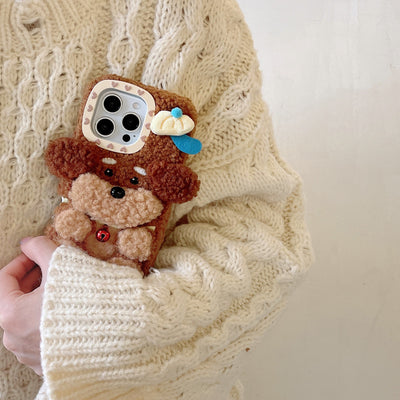 Nueva Funda de Peluche de Poodle para Teléfono - Image 19
