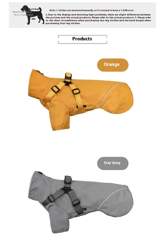 Impermeable para Perros Pequeños y Medianos con Arnés Integrado - Image 25