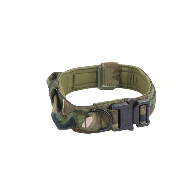 Collar Táctico Militar Reforzado para Perros Medianos y Grandes con Manija de Control - Image 8