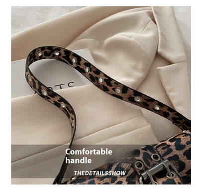 Bolso Bandolera Personalizado Estampado Leopardo Motocicleta para Mujer - Image 16