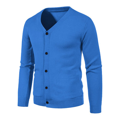 Cardigan de Punto para Hombre - Suéter V-Neck Moderno y Versátil - Image 7