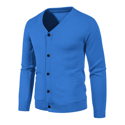 Cardigan de Punto para Hombre - Suéter V-Neck Moderno y Versátil - Image 7