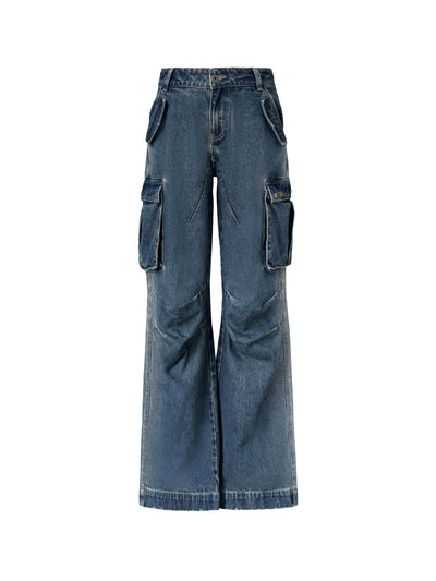 Overol Denim Ancho Estilo Industrial - Image 7