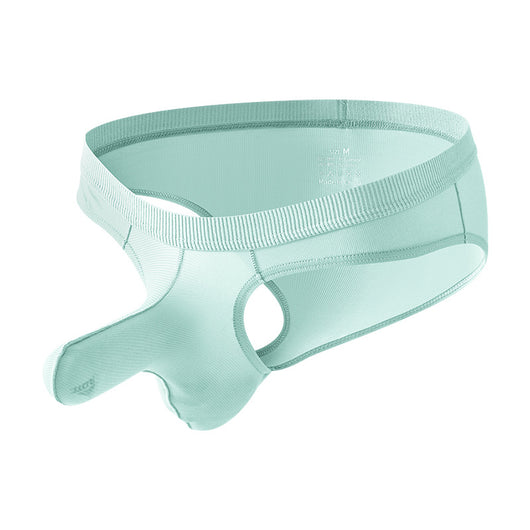 Calzoncillos Brief de Tiro Bajo para Hombre - Ropa Interior Sexy de Seda de Hielo - Image 6