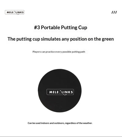 Tapete de Práctica de Golf con Guía de Trayectoria para Putting - Image 13