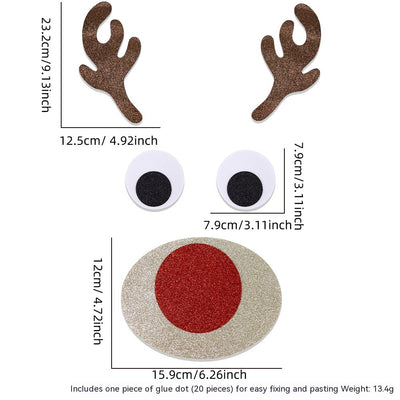 Adhesivos Decorativos Navideños de Fieltro para Puertas - Image 5