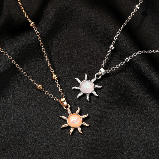 Collar Delicado con Ópalo Incrustado - Diseño Minimalista para Clavícula - Image 2