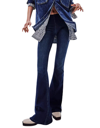 Jeans Acampanados Cintura Baja con Elasticidad - Image 10