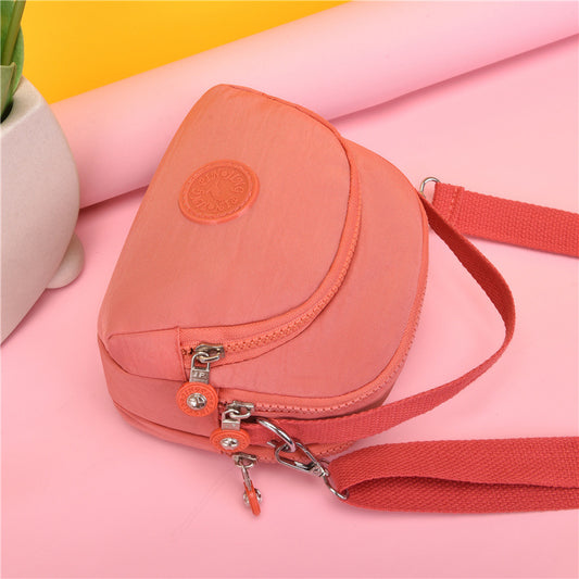 Bolsa Mensajera de Lona y Nylon para Mamá - Bolso Bandolera Compacto