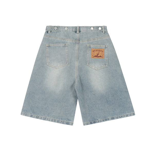 Shorts Denim Vintage Lavado Americano