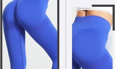 Leggings Yoga Ajustados sin Costuras en Tono Durazno - Image 17