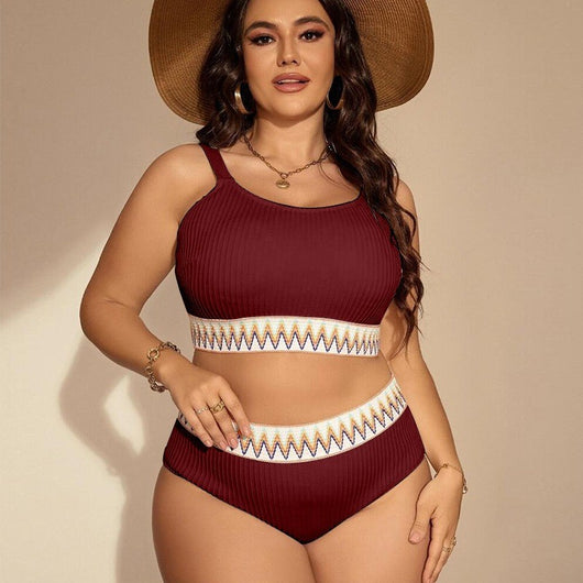 Bikini Talle Alto con Abertura Lateral para Tallas Grandes - Image 3