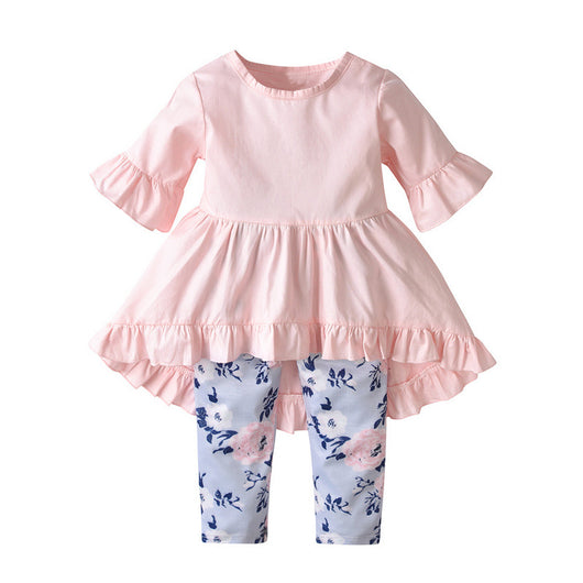 Pantalón Floral Niña con Blusa de Algodón y Mangas Acampanadas - Image 20