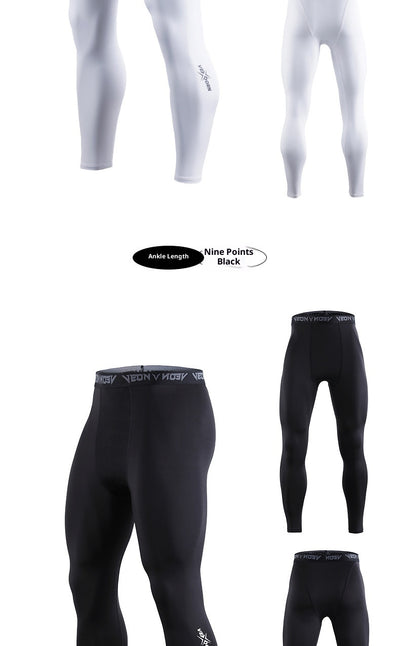 Pantalones de Compresión Deportiva para Hombre - Entrenamiento Baloncesto Transpirable - Image 10