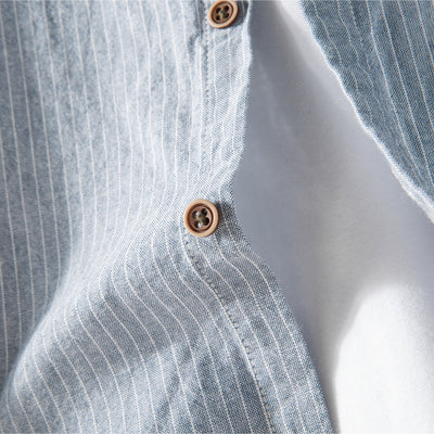Camisa de Lino Blanca Manga Larga - Image 8