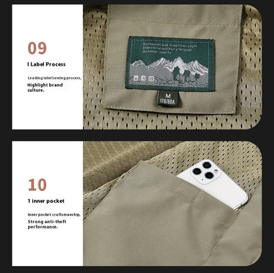 Chaleco de Fotografía y Pesca con Múltiples Bolsillos para Hombre - Image 32