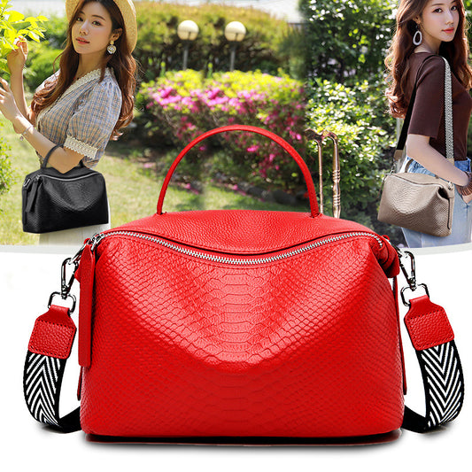Bolso Bandolera de Cuero Genuino para Mujer - Diseño Minimalista y Versátil
