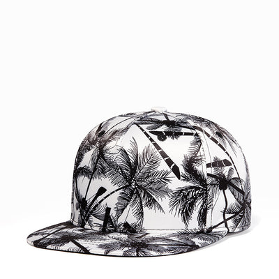 Gorra de Ala Recta con Estampado de Palmeras - Unisex Trendy - Image 9