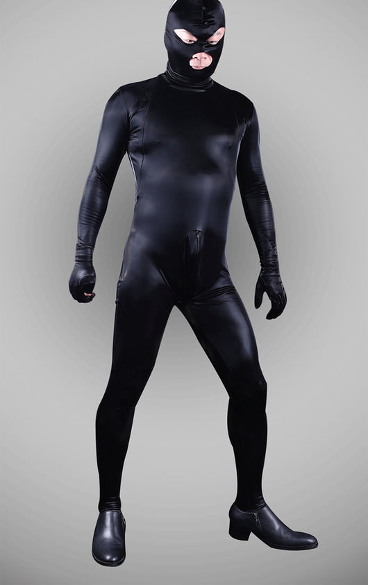 Traje Integral de Cuero PU Brillante para Hombre - Estilo Europeo y Americano - Image 12