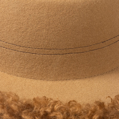 Sombrero de Lana Premium con Ala Rizada - Estilo Casual Invierno - Image 17
