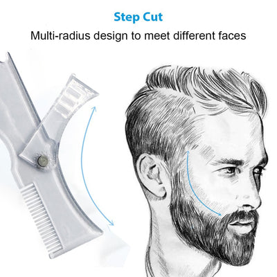 Peine Plantilla para Dar Forma a la Barba con Peines Giratorios Integrados - Image 9