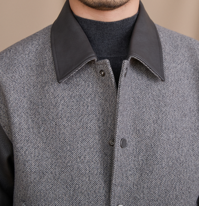Saco Formal con Diseño Patchwork y Solapas - Calidez y Estilo - Image 12