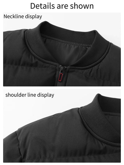 Chaqueta de Algodón con Cuello Tipo Baseball para Hombre - Image 12
