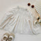 Blusa Infantil de Encaje Princesa Manga Larga