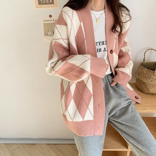 Cardigan de Contraste de Colores Diamond para Mujer - Image 6