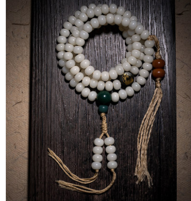 Pulsera Rosario de Jade Blanco para Hombre y Mujer - Image 4