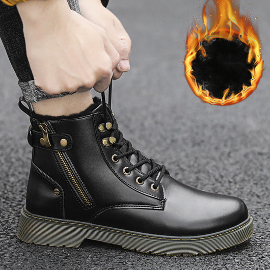 Botas Martin de Caña Alta con Cierre para Hombre - Estilo Urbano Elevado - Image 17
