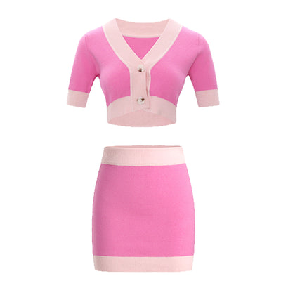Conjunto Cardigan y Falda Tejida para Mujer - Image 3