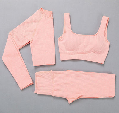 Conjunto Deportivo Yoga Jacquard Elástico Premium - Image 9