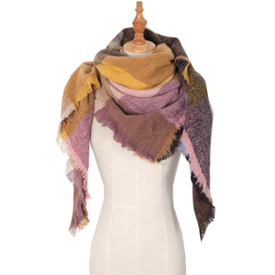 Chal Triangular Escocés para Otoño e Invierno - Amplio y Versátil - Image 42