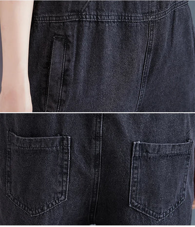 Pantalón Overol Denim Suelto con Bolsillos Grandes - Estilo Casual - Image 13