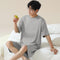 Ice Silk Cool Pajamas - Short Sleeve for Home