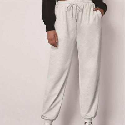 Pantalón Cintura Alta con Elástico Ajustable - Diseño Liso Versátil - Image 8