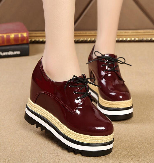 Zapatos Plataforma Casual para Mujer - Diseño Liso y Versátil - Image 8