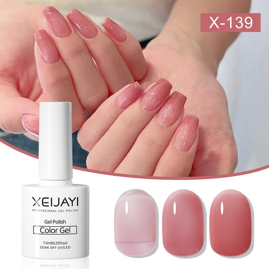 Esmalte UV Nude Transparente Cherry Red White - Image 10